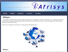 Tablet Screenshot of afrisys.co.za